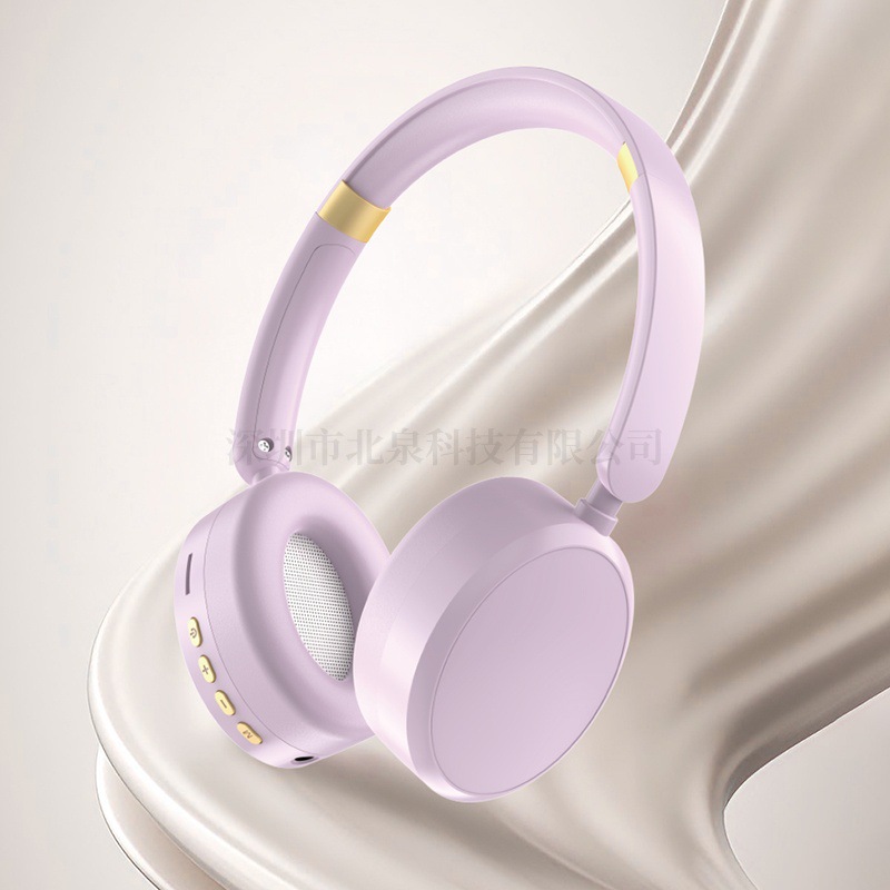 Over-ekoutè san fil Bluetooth espò ak batri ki dire lontan